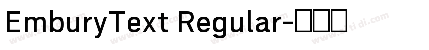EmburyText Regular字体转换